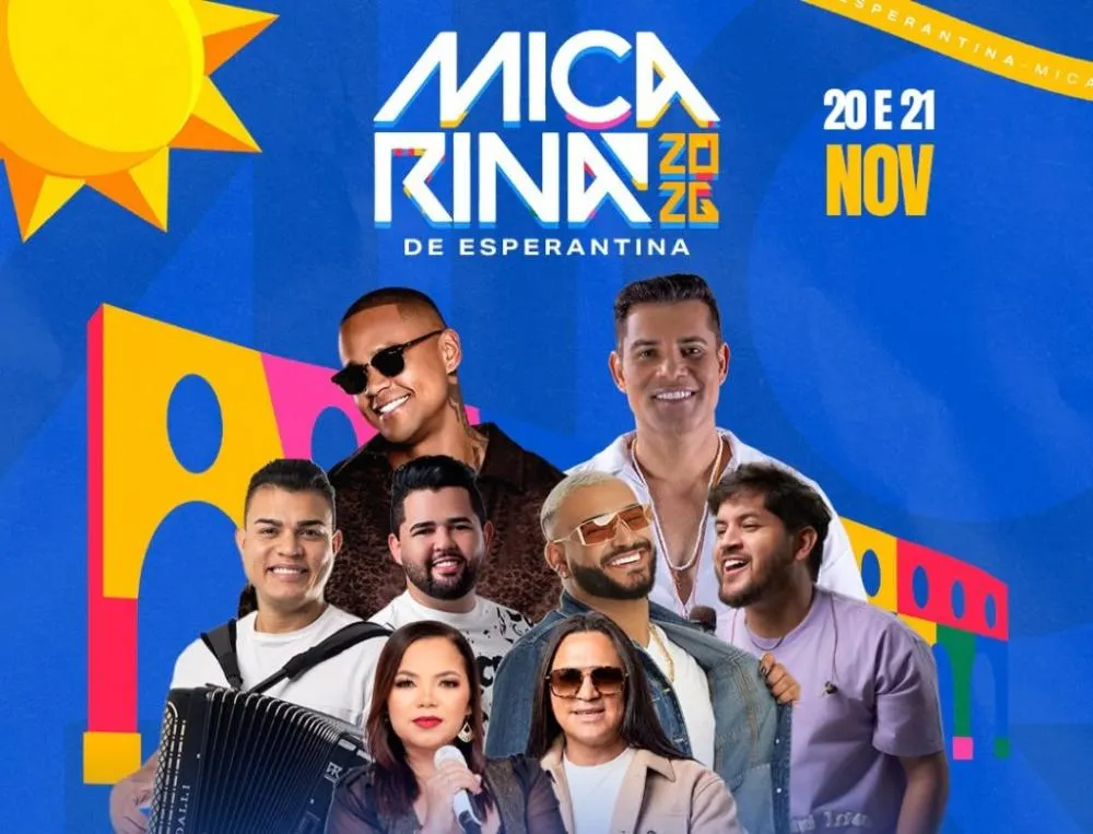 Micarina de Esperantina 2026 será realizada nos dias 20 e 21 de novembro